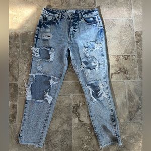 KanCan ripped & distressed, boyfriend.